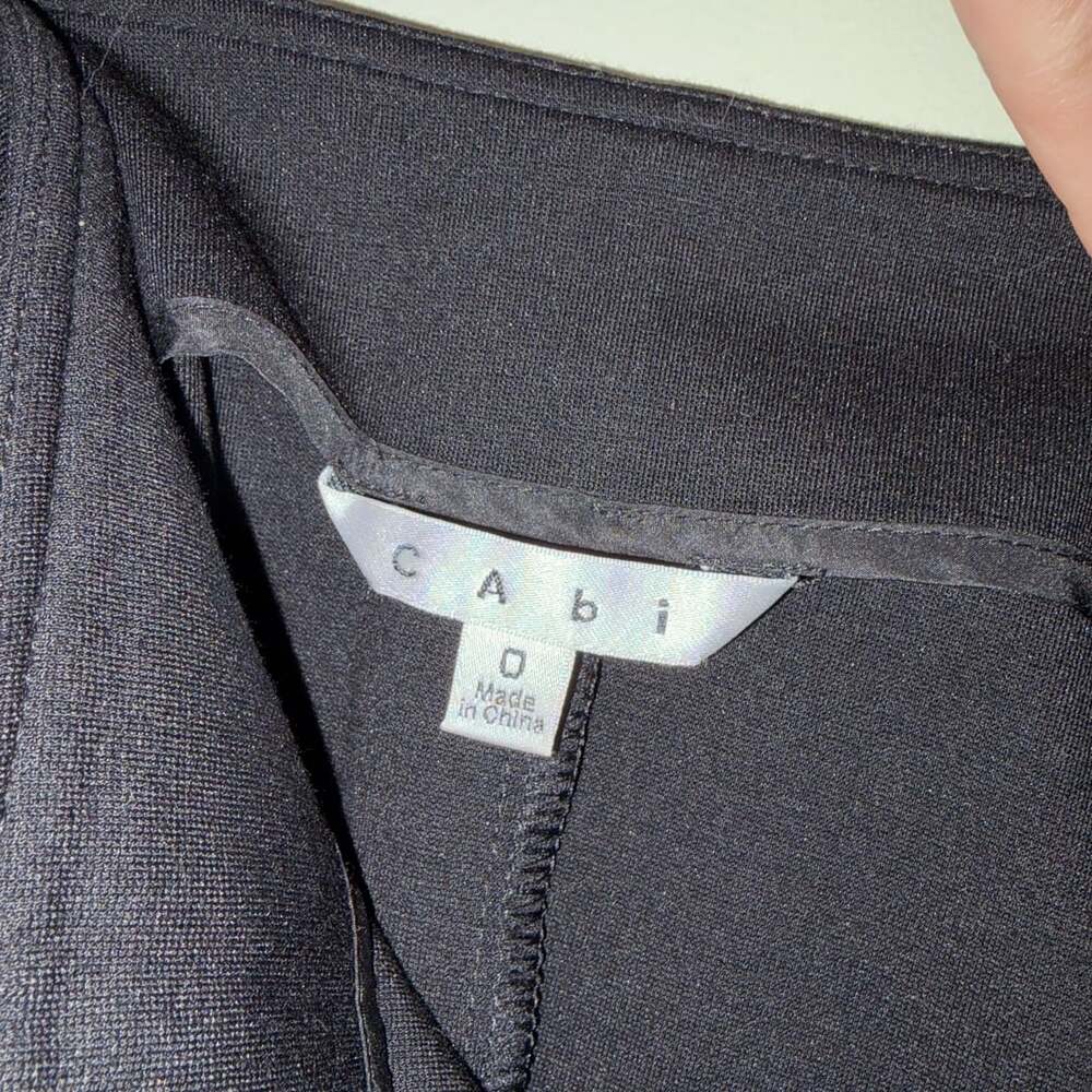 Cabi Black Asymmetrical Wrap Skirt Size 0 - Picture 5 of 5
